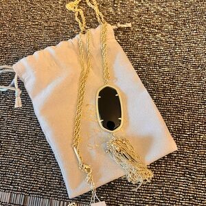 Kendra Scott Gold and Black Necklace